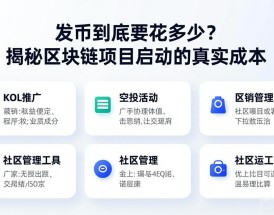 发币到底要花多少？揭秘区块链项目启动的真实成本