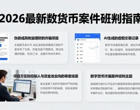 2026最新数字货币案件研判指南