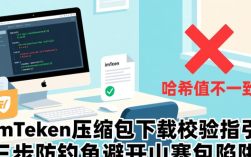 imToken压缩包下载校验指引 三步防钓鱼避开山寨包陷阱