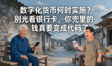 数字化货币何时实施？别光看银行卡，你兜里的钱真要变成代码了