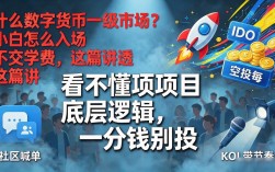 什么数字货币一级市场？小白怎么入场不交学费，这篇讲透