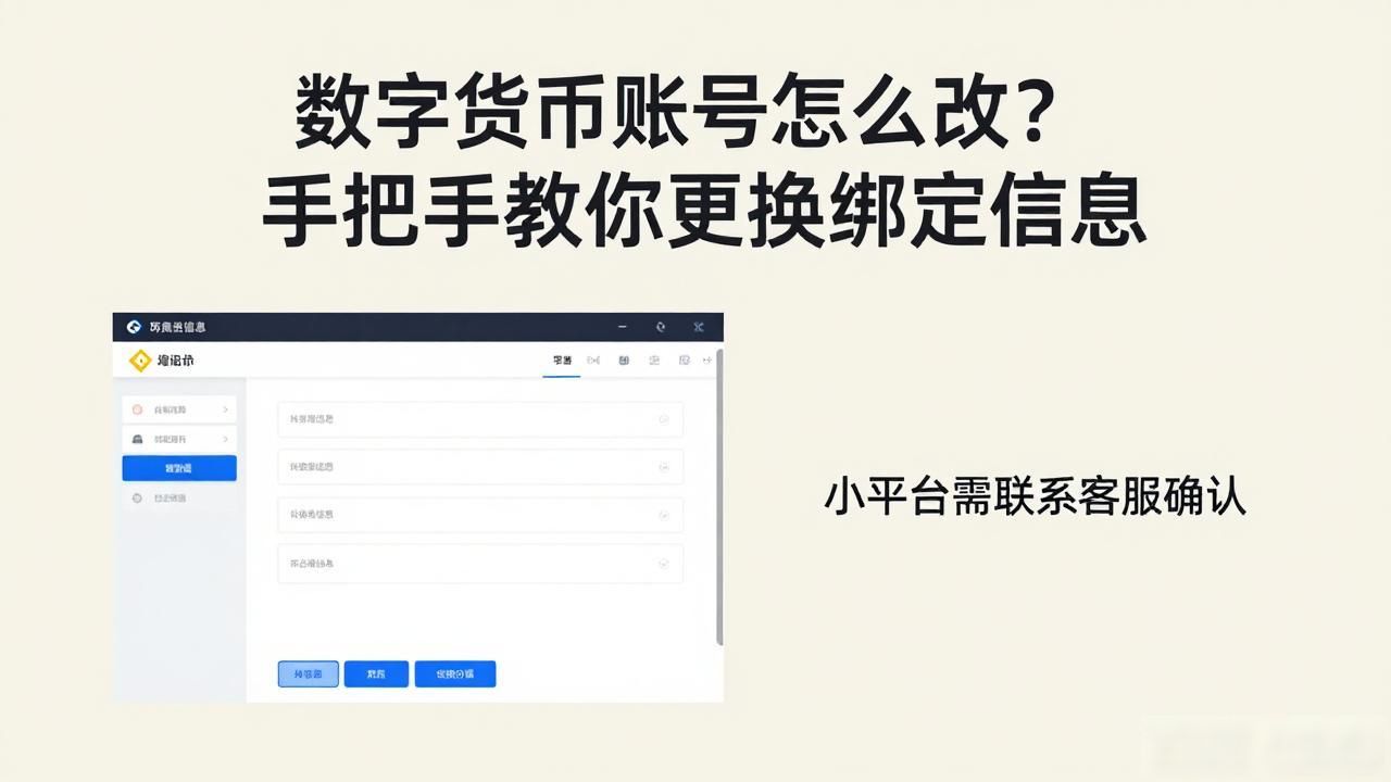 数字货币更改账号步骤_数字货币怎么更改账号_数字货币账号更改注意事项