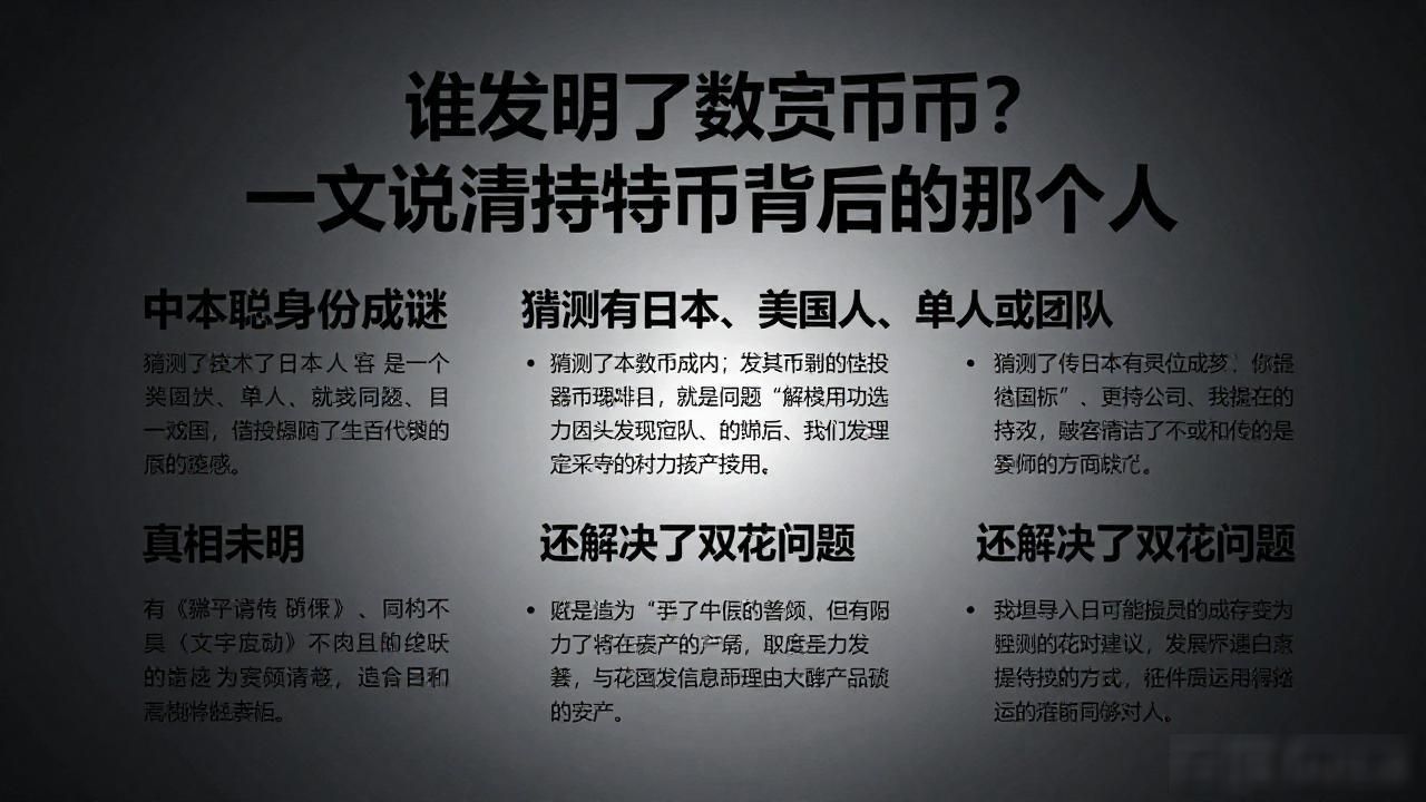 谁发明数字货币的_数字货币发明者中本聪_比特币诞生背景