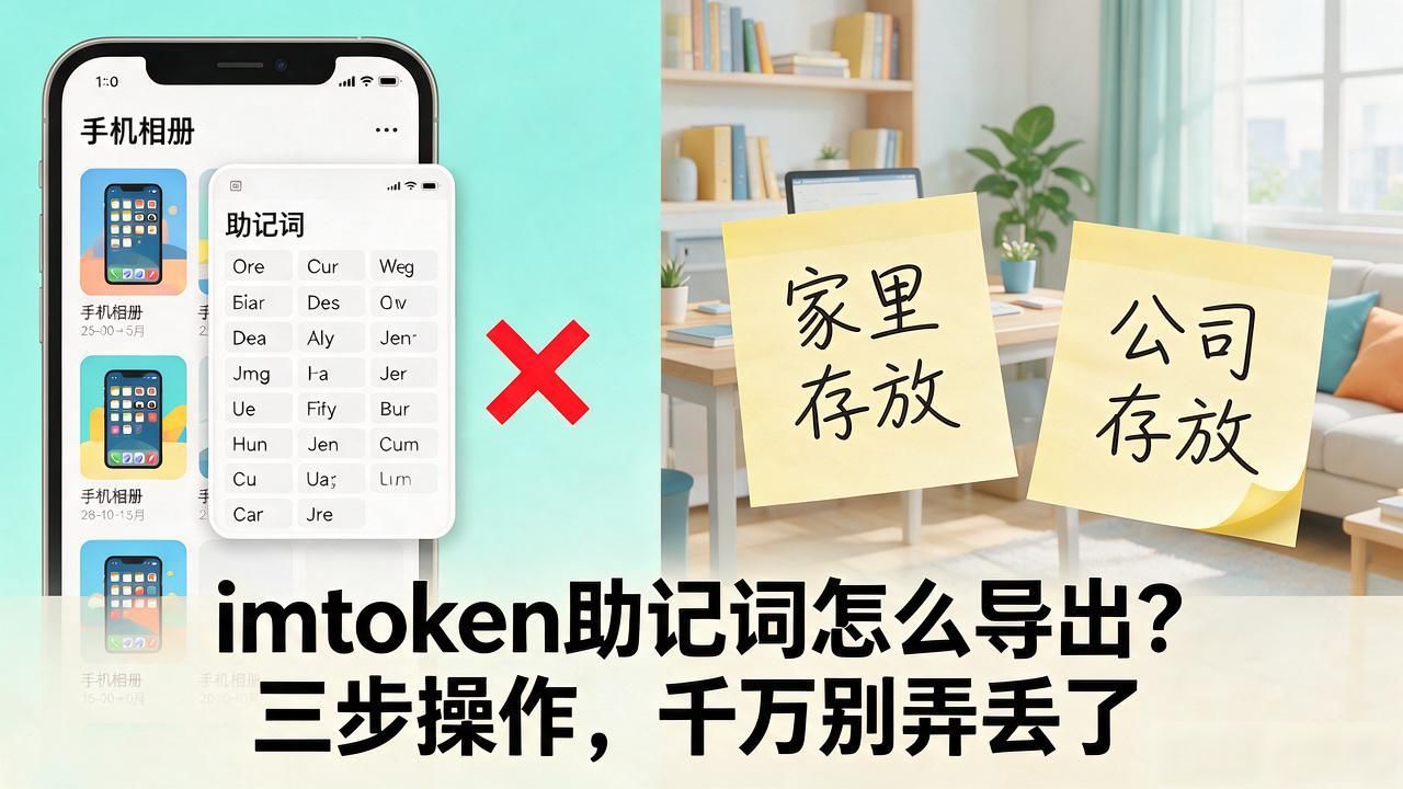imtoken助记词导出步骤_imtoken助记词备份方法_imtoken的助记词如何导出