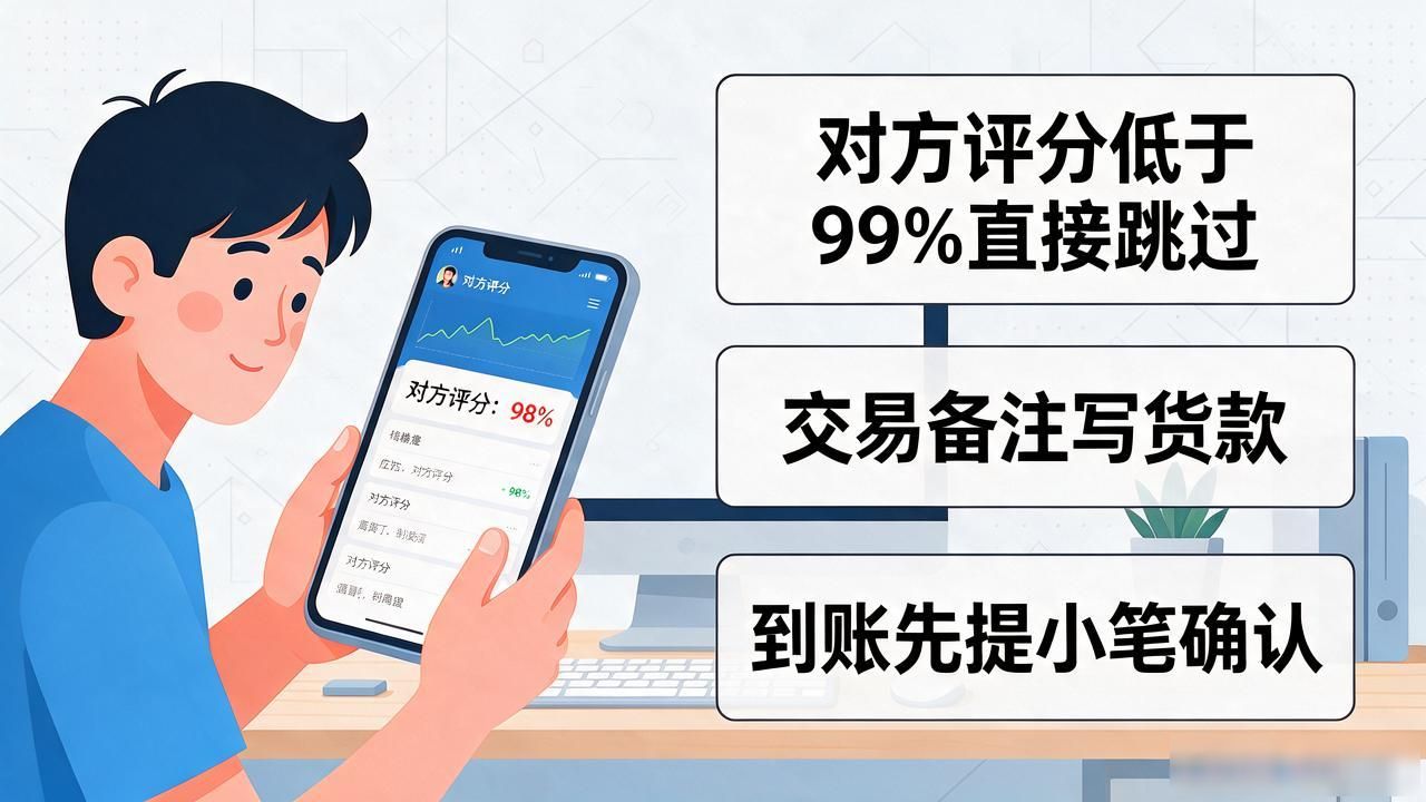 数字货币新手开户避坑指南_C2C买USDT安全注意事项_小白新手买数字货币