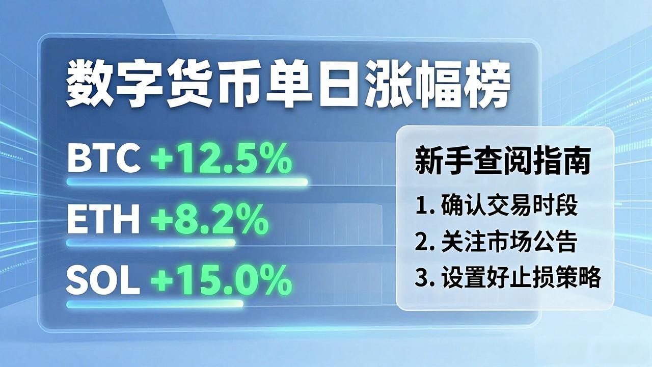 数字货币单日涨幅榜分析_涨幅榜甄别真假信号_数字货币单日涨幅榜