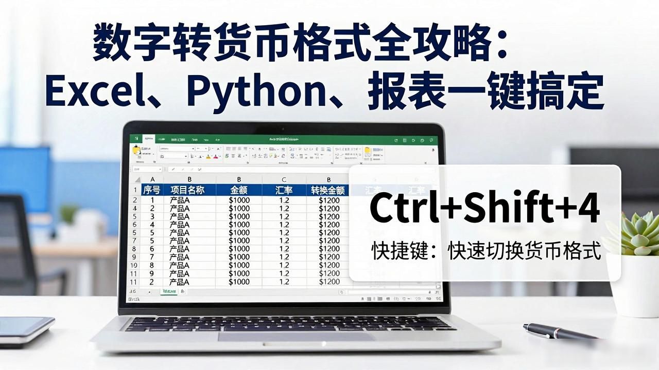 Excel设置货币格式_怎么把数字转成货币_数字转货币格式