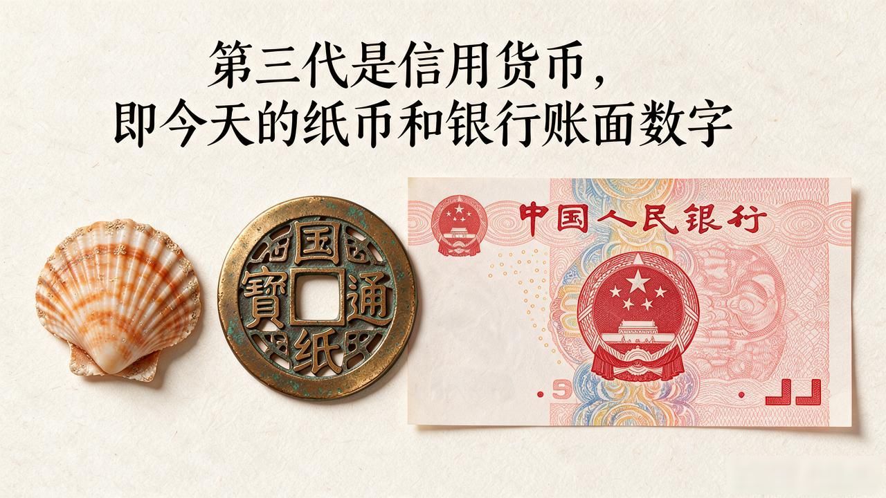 从实物到数字人民币的货币演化脉络_数字货币是第四代货币吗_数字货币 第几代货币
