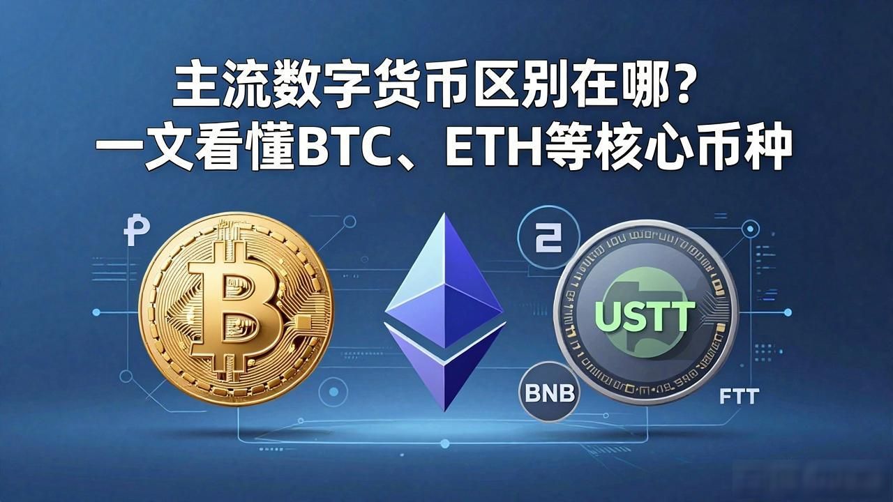 新手如何区分主流数字货币 比特币和以太坊的定位差异 主流数字货币投资选择指南_主流数字货币怎么区分