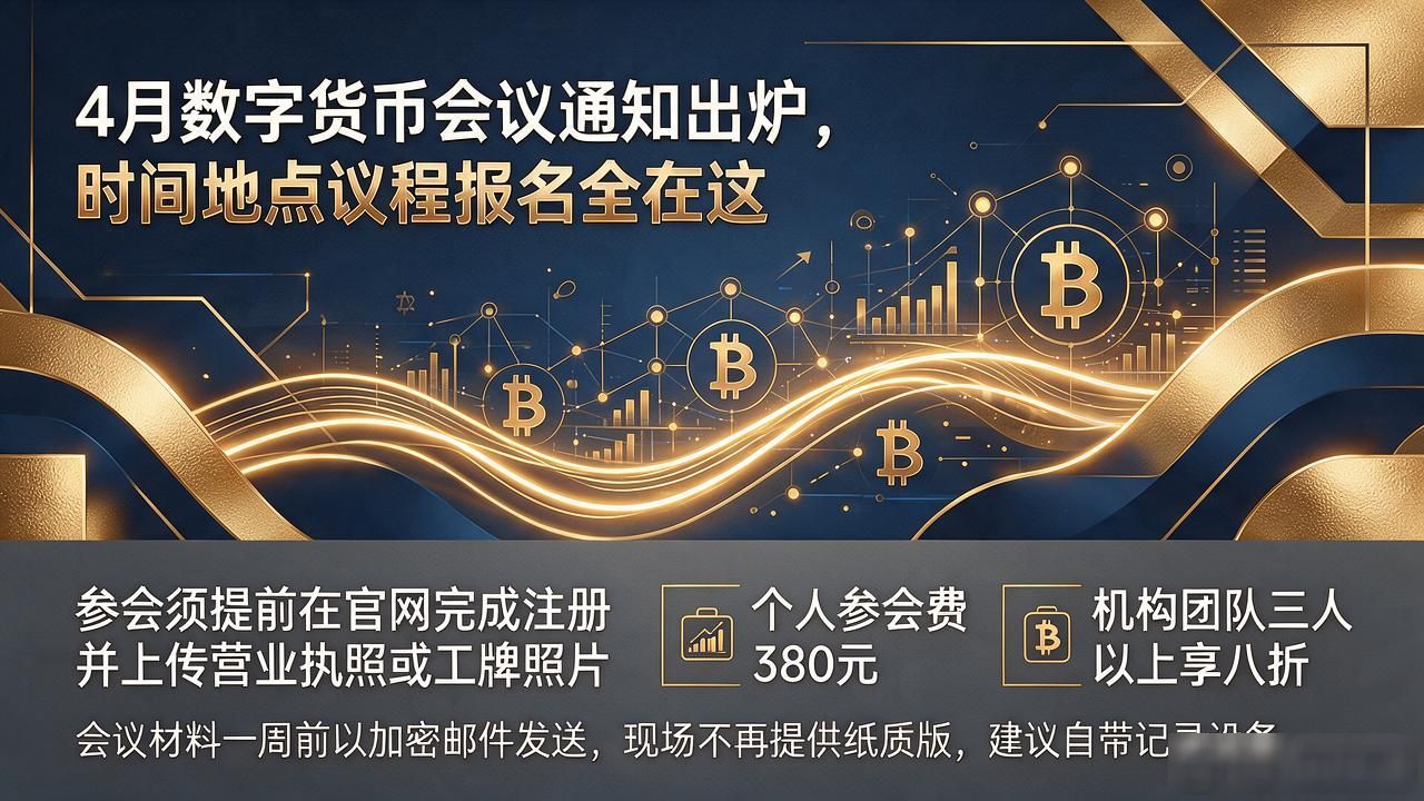4月数字货币会议通知_数字货币行业峰会_数字资产与合规路径会议