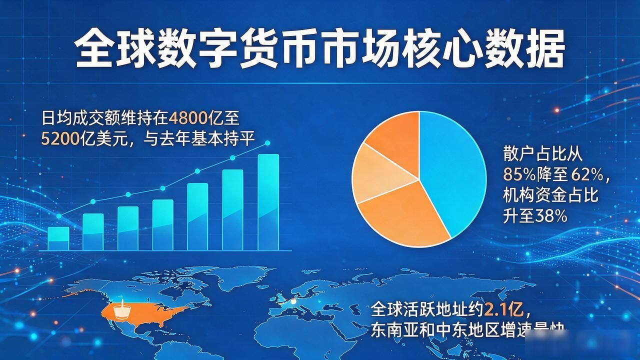 2026年数字货币市场数据与监管趋势_全球加密资产总市值及机构资金占比分析_数字货币现状数据