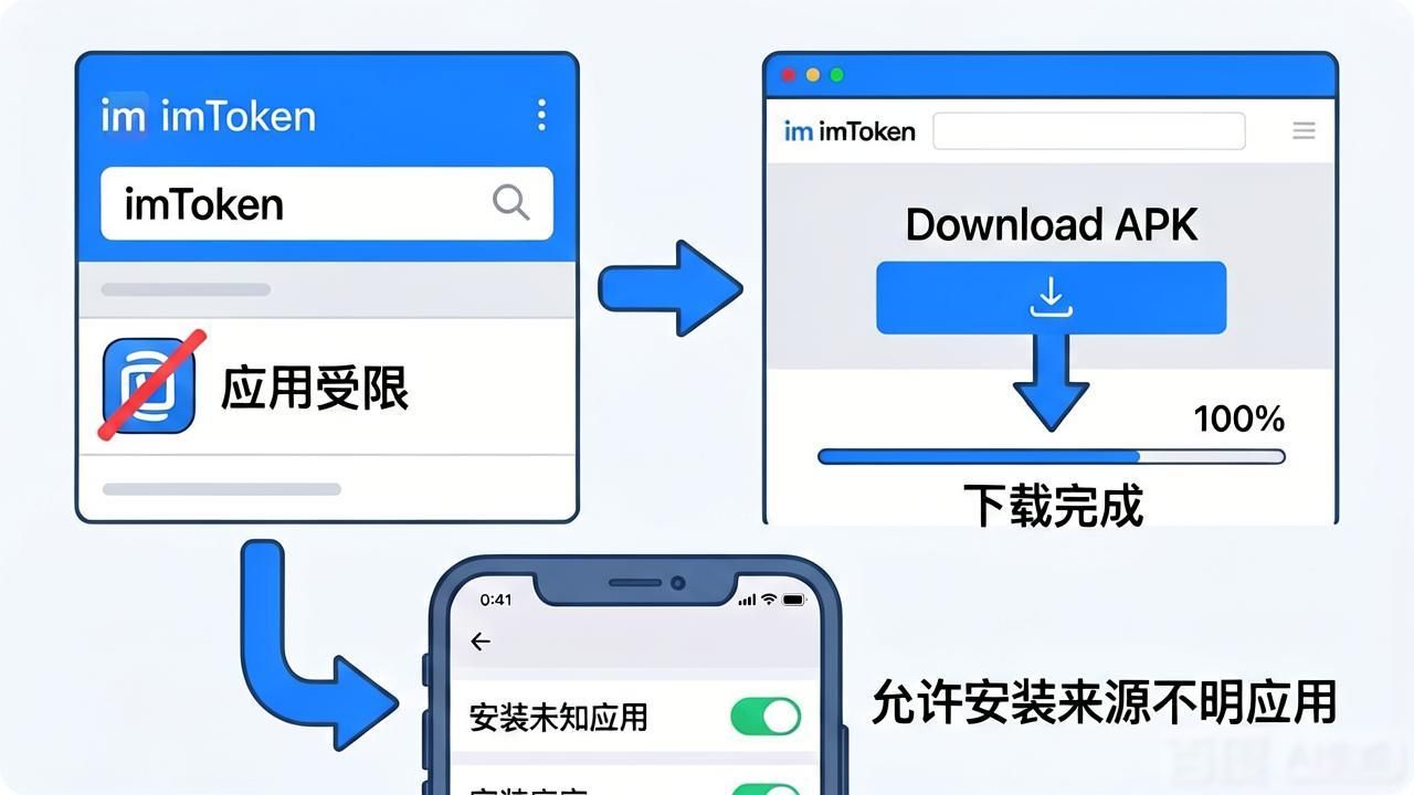 钱包app_如何快速解决imToken钱包下载问题?_下载π钱包